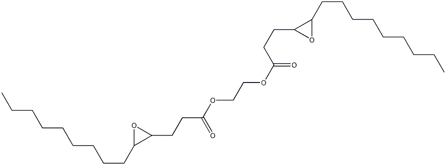 Bis(4,5-epoxymyristic acid)1,2-ethanediyl ester Struktur