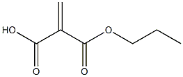 Methylenemalonic acid hydrogen 1-propyl ester Struktur