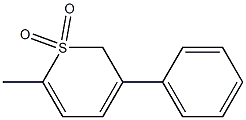6-Methyl-3-phenyl-2H-thiopyran 1,1-dioxide Struktur