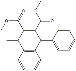 1-Methyl-4-phenyltetralin-2,3-dicarboxylic acid dimethyl ester Struktur