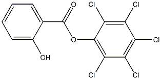 Salicylic acid pentachlorophenyl ester Struktur