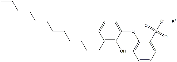 2'-Hydroxy-3'-dodecyl[oxybisbenzene]-2-sulfonic acid potassium salt Struktur