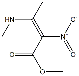 3-(Methylamino)-2-nitrocrotonic acid methyl ester Struktur