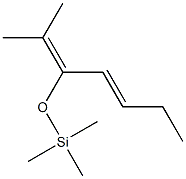 2-Methyl-3-(trimethylsilyloxy)hepta-2,4-diene Struktur