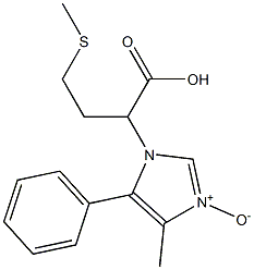 2-[(4-Methyl-5-phenyl-1H-imidazole 3-oxide)-1-yl]-4-(methylthio)butanoic acid Struktur