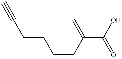 2-Methylene-7-octynoic acid Struktur