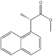[S,(+)]-2-(1-Naphtyl)propanoic acid methyl ester Struktur