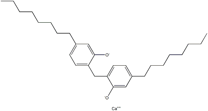 Calcium 2,2'-methylenebis(5-octylphenoxide) Struktur