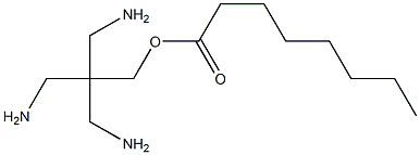 Octanoic acid 3-amino-2,2-bis(aminomethyl)propyl ester Struktur
