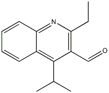 2-Ethyl-4-isopropylquinoline-3-carbaldehyde Struktur