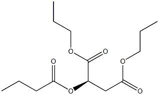 [R,(+)]-2-(Butyryloxy)succinic acid dipropyl ester Struktur