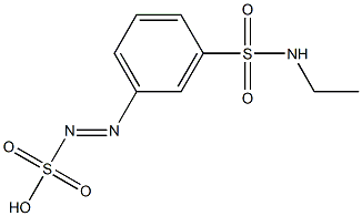 m-(Ethylsulfamoyl)benzenediazosulfonic acid Struktur