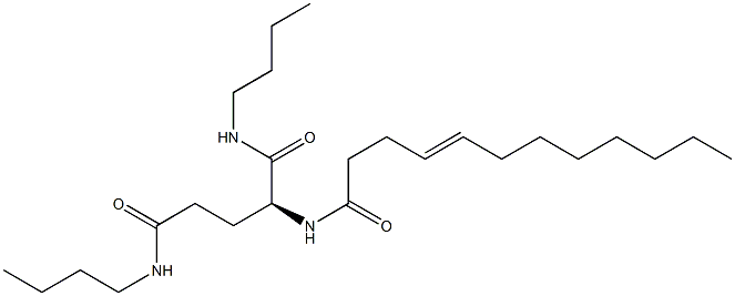 N2-(4-Dodecenoyl)-N1,N5-dibutylglutaminamide Struktur