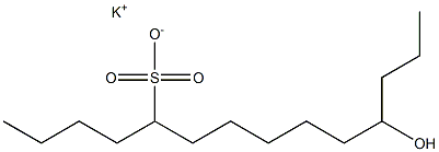 11-Hydroxytetradecane-5-sulfonic acid potassium salt Struktur