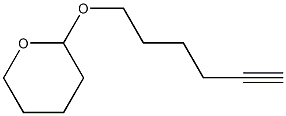 1-[(テトラヒドロ-2H-ピラン)-2-イルオキシ]-5-ヘキシン 化學(xué)構(gòu)造式