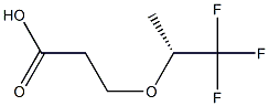 (+)-3-[(R)-2,2,2-Trifluoro-1-methylethoxy]propionic acid Struktur