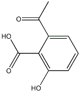 2-Acetyl-6-hydroxybenzoic acid Struktur