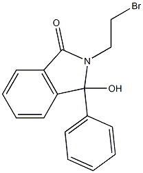 2-(2-Bromoethyl)-2,3-dihydro-3-hydroxy-3-phenyl-1H-isoindol-1-one Structure