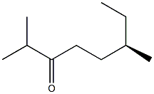 [R,(-)]-2,6-Dimethyl-3-octanone Struktur