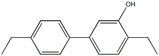 5-(4-Ethylphenyl)-2-ethylphenol Struktur