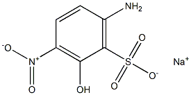 6-Amino-2-hydroxy-3-nitrobenzenesulfonic acid sodium salt Structure
