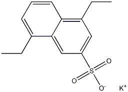 4,8-Diethyl-2-naphthalenesulfonic acid potassium salt Struktur