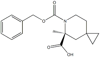 (S)-6-benzyl 5-methyl 6-azaspiro[2.5]octane-5,6-dicarboxylate Struktur