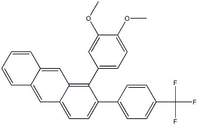 1-(3,4-二甲氧基苯基)-2-(4-三氟甲苯基)吲哚, , 結(jié)構(gòu)式