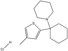 1-[1-(4-METHYL-2-THIENYL)CYCLOHEXYL]PIPERIDINE HYDROCHLORIDE Structure