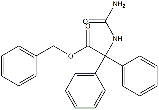 2,2-Diphenyl-2-ureidoacetic Acid Benzyl Ester Structure