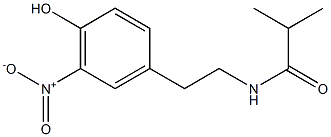 N-(2-methylpropionyl)-3-nitrotyramine Structure