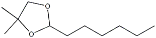 2-HEXYL-4,4-DIMETHYLDIOXOLANE Struktur