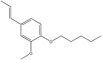 BENZENE,2-METHOXY-1-(PENTYLOXY)-4-PROPENYL- Struktur