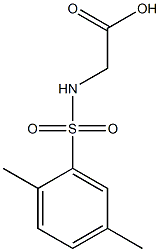 N-[(2,5-Dimethylphenyl)sulfonyl]glycine Struktur