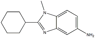 2-Cyclohexyl-1-methyl-1H-benzoimidazol-5-ylamine Structure