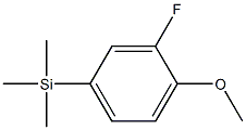 1-(TRIMETHYLSILYL)-3-FLUORO-4-METHOXYBENZENE 96% Struktur