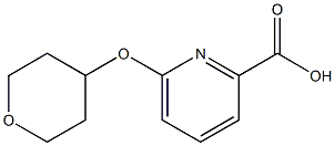 6-(tetrahydro-2h-pyran-4-yloxy)pyridine-2-carboxylic acid Struktur