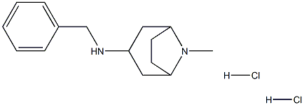 N-benzyl-8-methyl-8-azabicyclo[3.2.1]octan-3-amine dihydrochloride Struktur