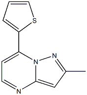 2-methyl-7-(2-thienyl)pyrazolo[1,5-a]pyrimidine Struktur