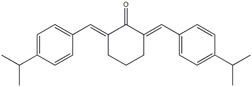 2,6-di(4-isopropylbenzylidene)cyclohexan-1-one Struktur