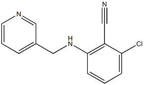 2-chloro-6-[(3-pyridylmethyl)amino]benzonitrile Struktur