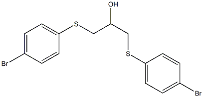 1,3-bis[(4-bromophenyl)sulfanyl]-2-propanol Structure