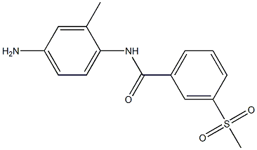 N-(4-amino-2-methylphenyl)-3-(methylsulfonyl)benzamide Struktur