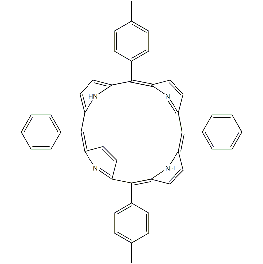 2,7,12,17-tetra(4-methylphenyl)-21,22,23,24-tetraazapentacyclo[16.2.1.1~3,6~.1~8,11~.1~13,16~]tetracosa-1,3,5,7,9,11(23),12,14,16,18(21),19-undecaene Struktur