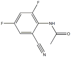 N1-(2-cyano-4,6-difluorophenyl)acetamide Struktur