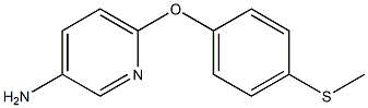 6-[4-(methylthio)phenoxy]pyridin-3-amine Struktur