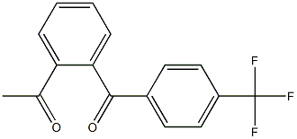1-{2-[4-(trifluoromethyl)benzoyl]phenyl}ethan-1-one Struktur