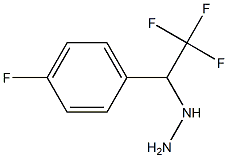 1-(2,2,2-trifluoro-1-(4-fluorophenyl)ethyl)hydrazine Structure