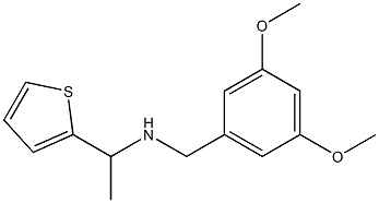 [(3,5-dimethoxyphenyl)methyl][1-(thiophen-2-yl)ethyl]amine Struktur