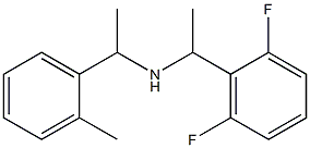 [1-(2,6-difluorophenyl)ethyl][1-(2-methylphenyl)ethyl]amine Struktur